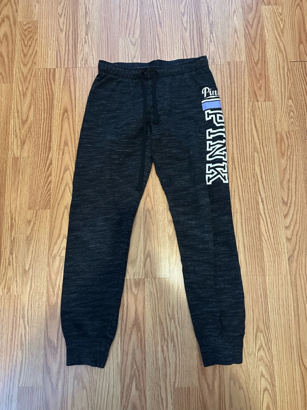 VS Pink Marled Black Gym Pant S